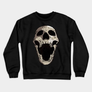 open mouth skull design Crewneck Sweatshirt